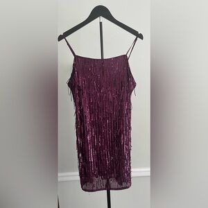 Trixxi Elegant Dress in Rich Purple